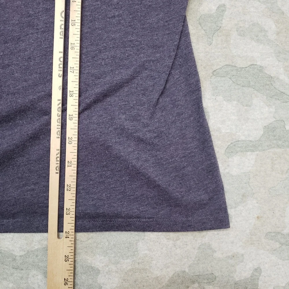 Nike Top Womens‎ Large Blue V-Neck Short Sleeve